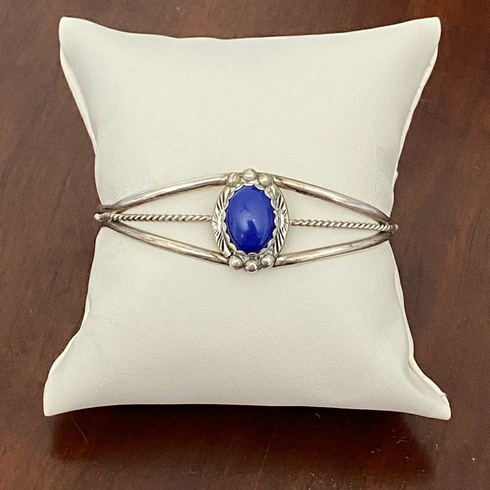 Vintage Navajo Lapis Lazuli Cuff